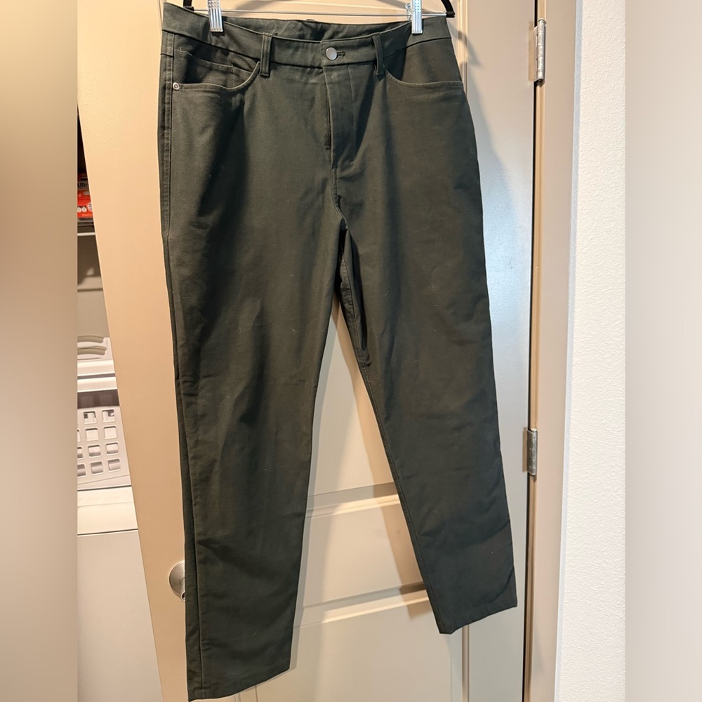 lululemon athletica Men's Dark Olive Green Chinos